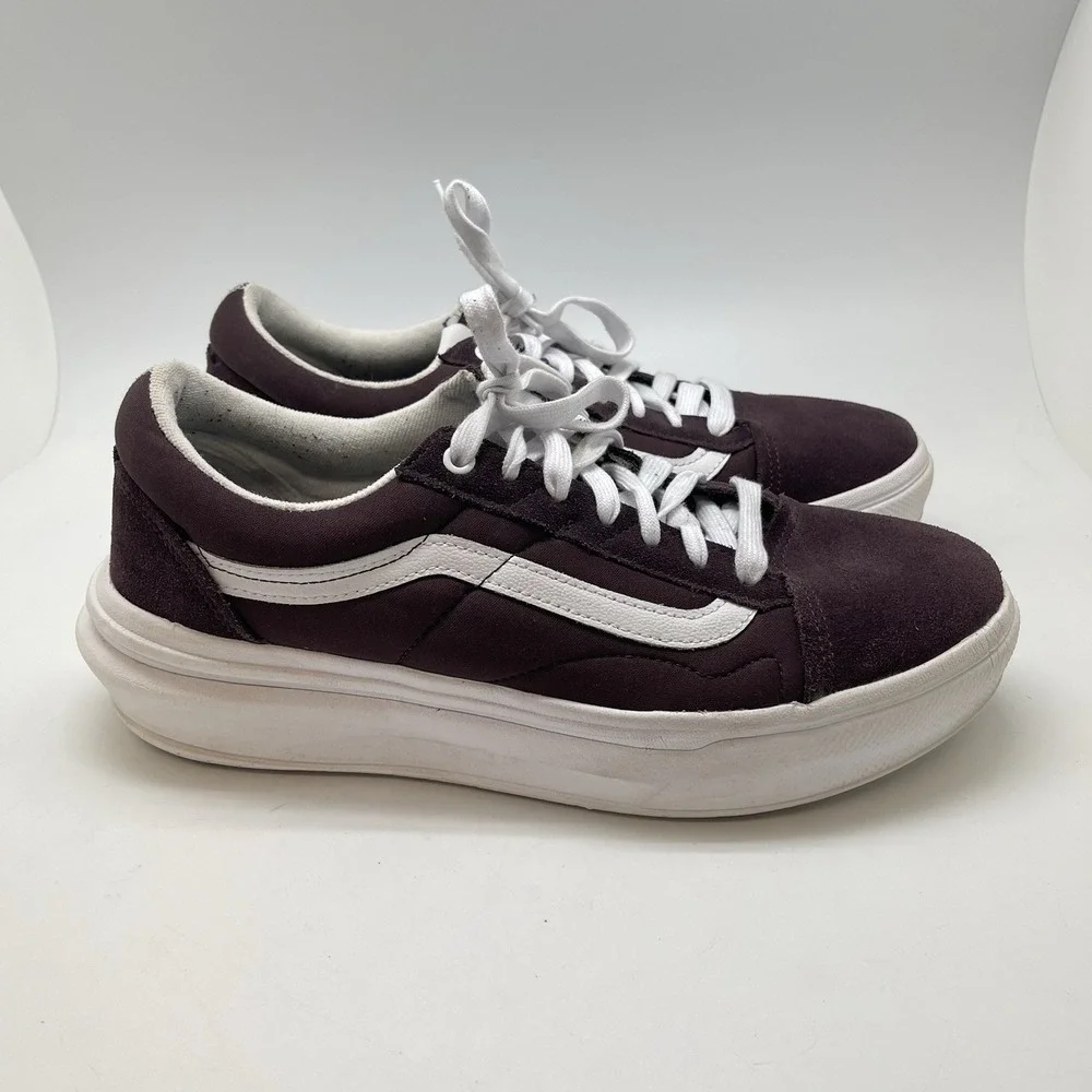 Vans Sneakers Mens 11.5 Womens 13 Old Skool Overt CC Burgundy Platform Shoes‎
